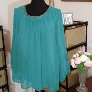 Green Long Sleeve Shirt Size 3XL